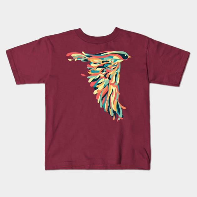 Down Stroke Kids T-Shirt by jayf23